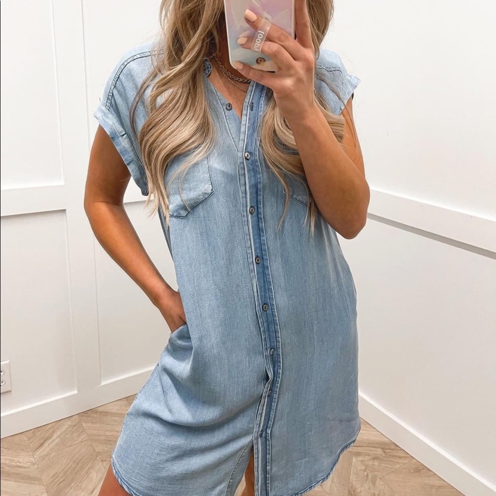 NEW size XS Denim Dress with pockets!